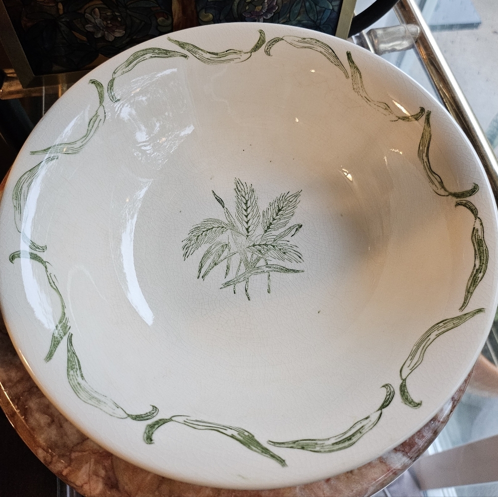 Vintage French Saxon China Soup Bowl
